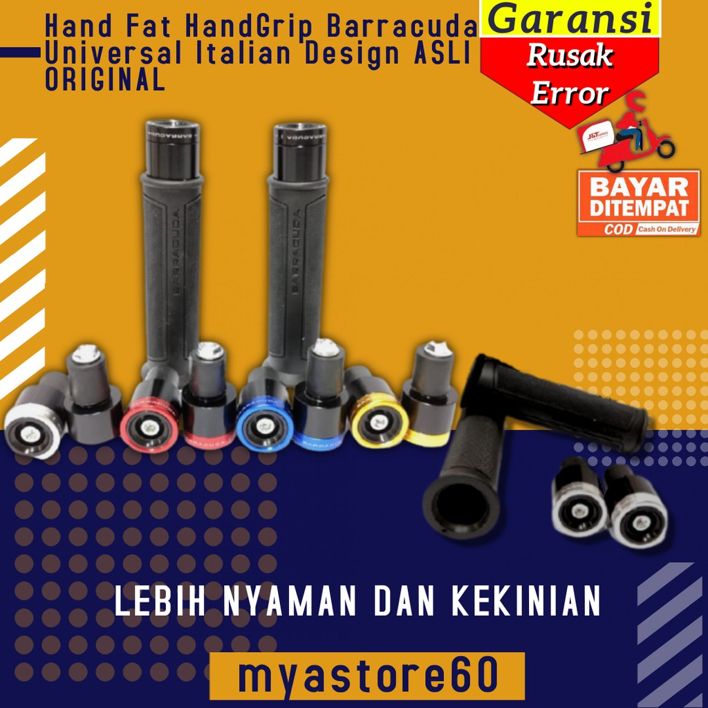 Hand Fat HandGrip Pegangan Barracuda Universal Italian Design Grade A Type A Lux ASLI ORI Variasi