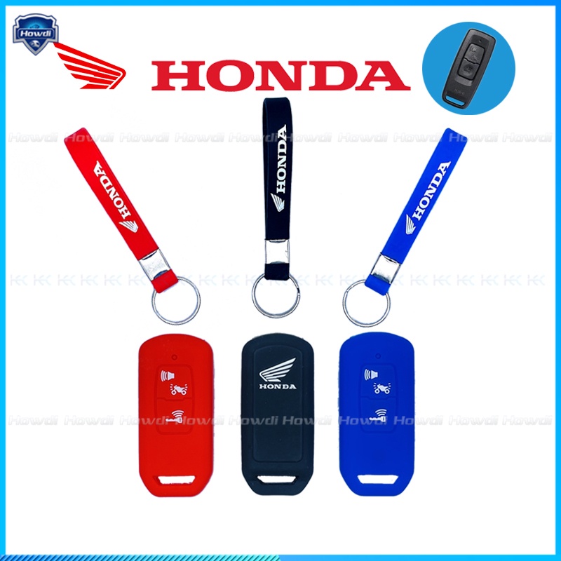 ☆Eksklusif☆Cover Kunci Bahan Silikon Untuk honda Pcx Pcx-160 Pcx160-Set Dengan Gantungan Kunci Logo