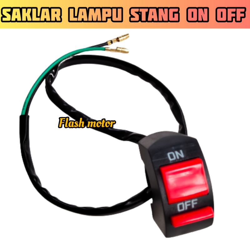 Saklar ON OFF Buat lampu Sorot di Stang Motor