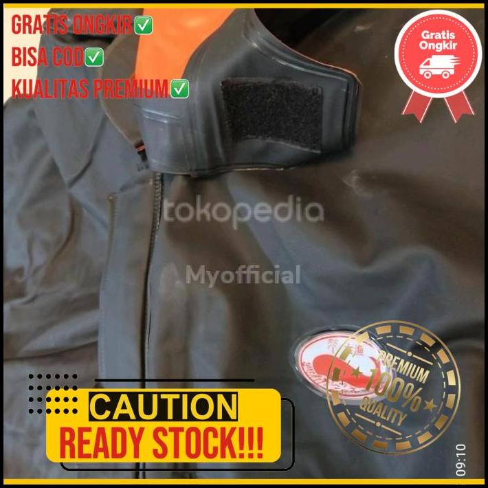 Jas Hujan Cap Paus Premium Jas Hujan Nelayan Pelaut Jas Hujan Tebal