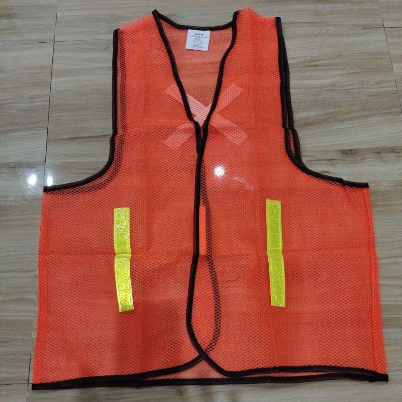 rompi jaring orange / rompi orange jaring