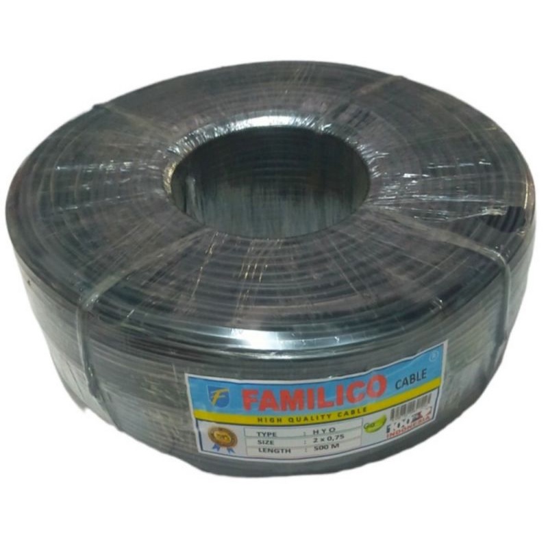 Kabel Serabut NYMHY/NYYHY 2x0,75mm @500M Full FAMILICO (Good Quality)