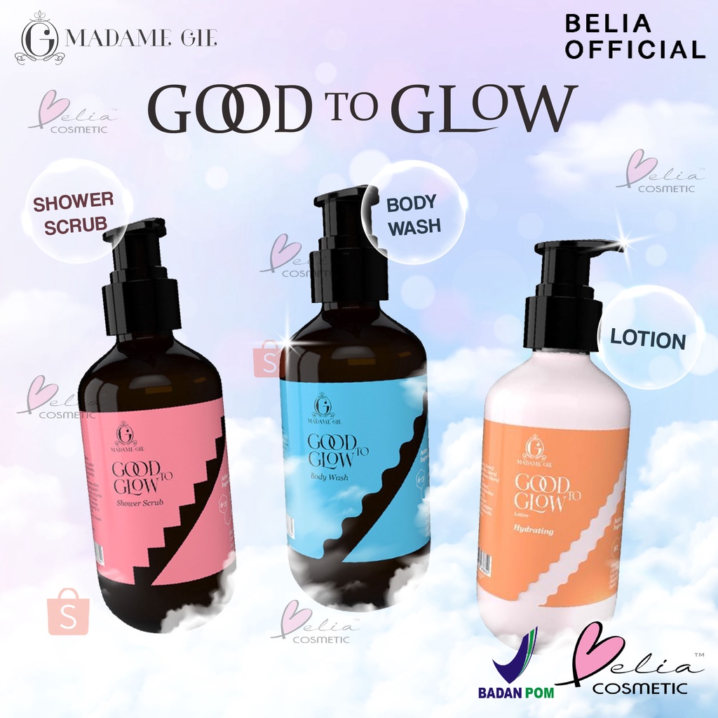 ❤ BELIA ❤ Madame Gie Good To Glow Shower Scrub | Body Wash | Lotion