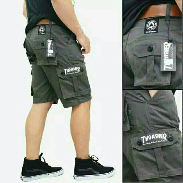 Celana pria / calana cargo thrasher / celana pendek thrasher / cargo pendek thrasher