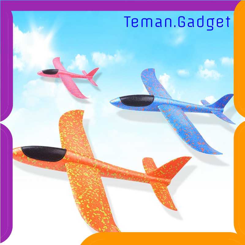 TG-MA GOROCK Mainan Pesawat DIY Hand Throw Foam Flying Glider - TY0310