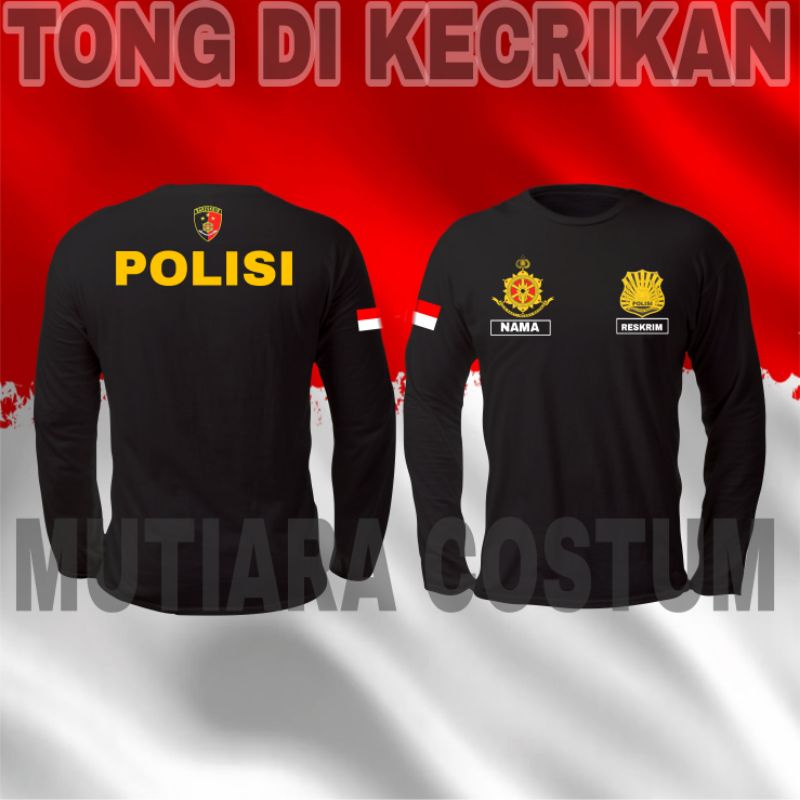 KAOS POLISI/KAOS RESKRIM TANGAN PANJANG