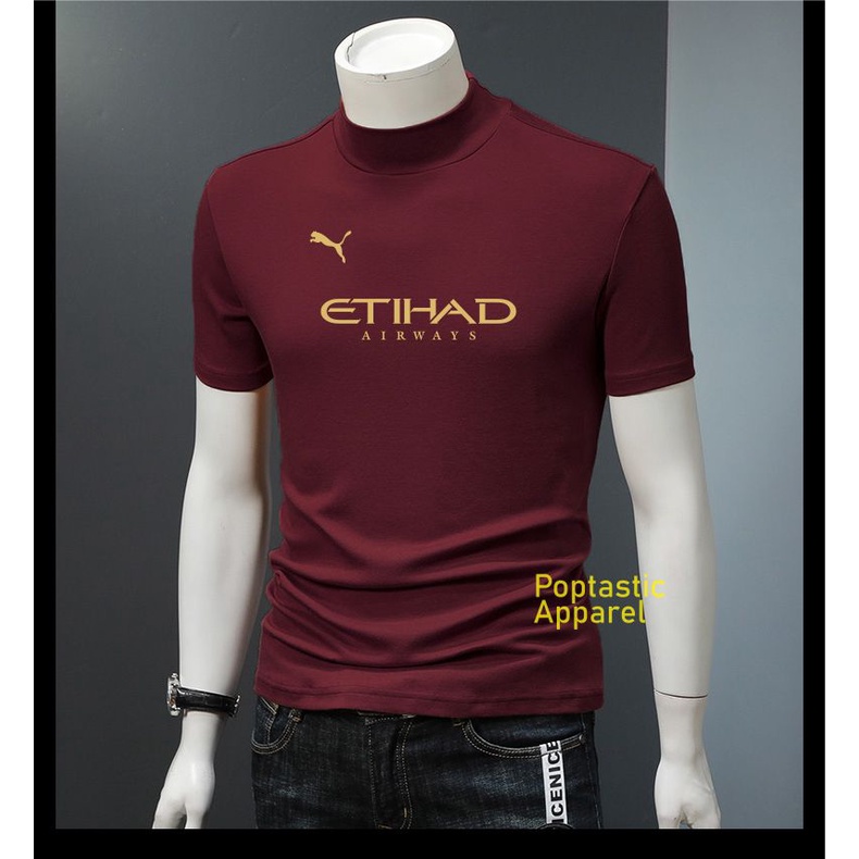 ETIHAD - Kaos Manset Base Layer Pria Tangan Pendek Gowes speda Gym