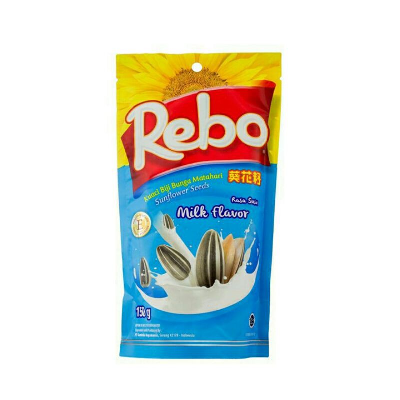 

Rebo Kuaci Milk 150Gr - Biji Bunga Matahari