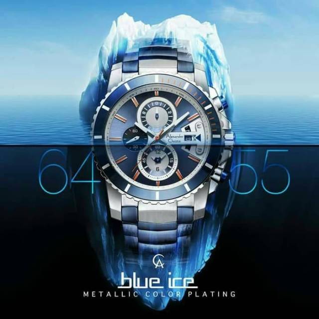 ALEXANDRE CHRISTIE AC6455 / 6455 SILVER BLUE ORIGINAL