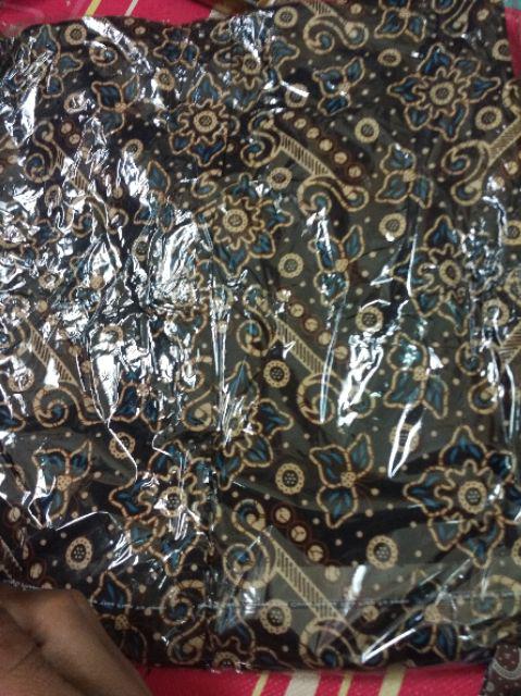 Bswart Batik Hrb026 Kenongo Hem Pendek Padi Pekalongan M L Xl Batik Pria Murah Modern Grosir