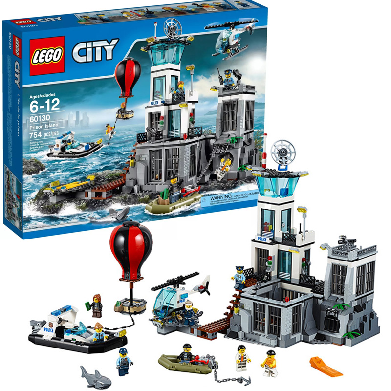 LEGO LEGO City Series Police Police Station Special Police Maritime Prison Island 60130 Assembled Toy Boy | Shopee Indonesia