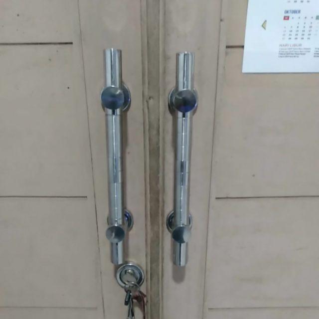Handle Pintu Stainless Bulat 33cm Anti Karat Promo