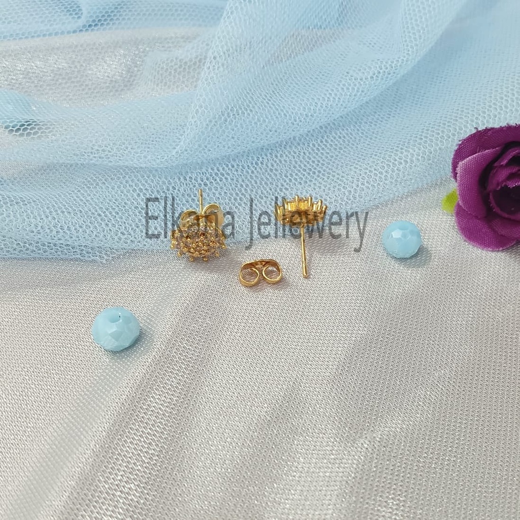 ANTING GIWANG MOTIF GOLD Perhiasan super berkelas fashion korea anti karat dan anti luntur