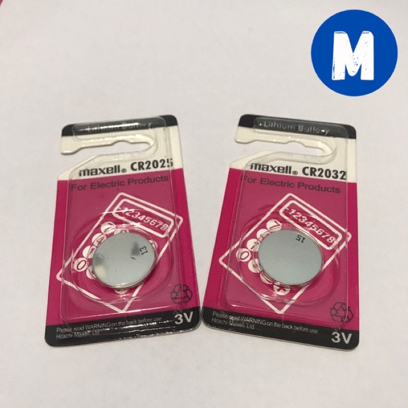 BATTERY BATERAI BATRE MAXELL CR2025 CR2032 BATERAI MAXELL LITHIUM CR2025 CR2032 ORIGINAL