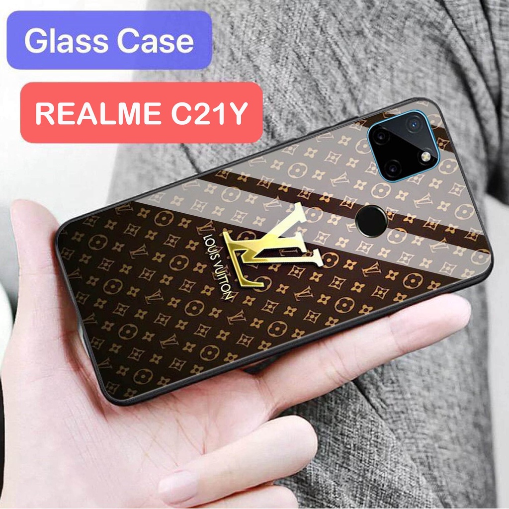 Softcase Glass [S130] REALME C21Y - casing pelindung - REALME C21Y - pelindung handphone - REALME C2