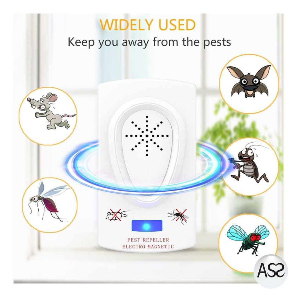 ASS Shop - Anti Nyamuk Ultrasonic Machine Pest Repeller Electro - HR-533