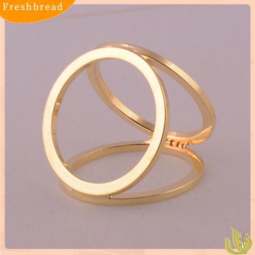 [ TERLARIS]Hot Fashion Gold Plated Three Ring Silk Scarf Buckle Clip Brooch Pin Gift