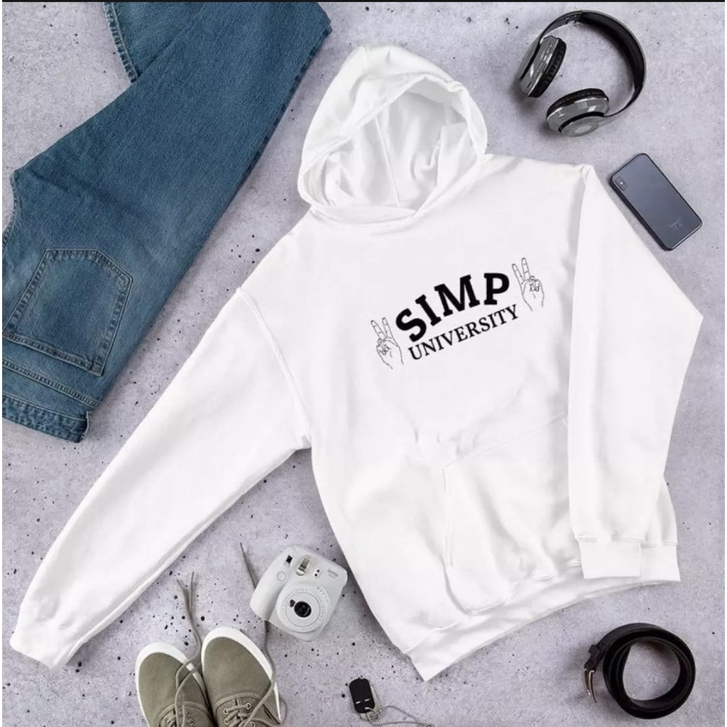 SIMP HOODIE FLEECE UNISEX TEBAL TERBARU'