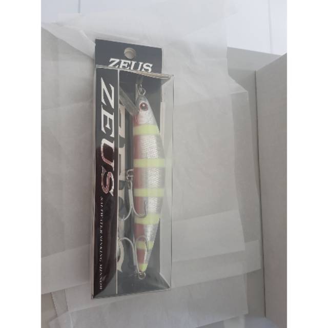 Minnow Lure Zeus Zebra Glow 38gram Umpan Pancing