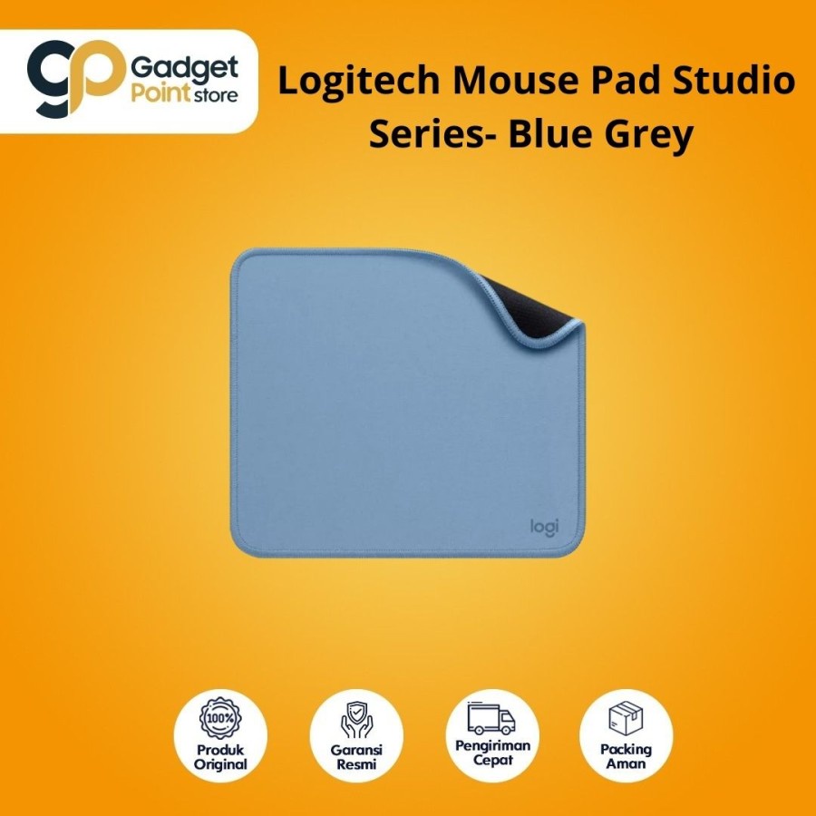 Logitech Mouse Pad Studio Series- Blue Grey - Garansi Resmi 1 Tahun