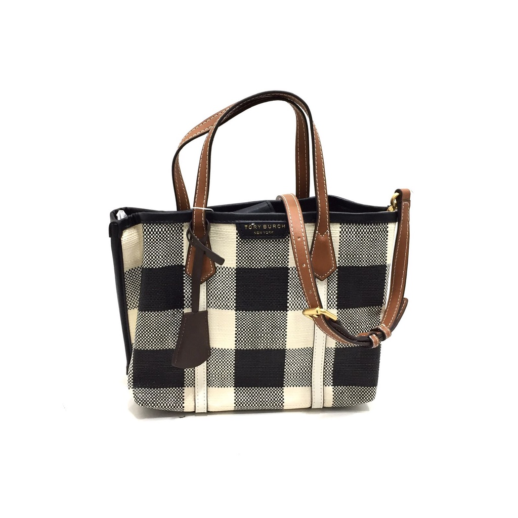 Tory Burch Perry Gingham Small Tote