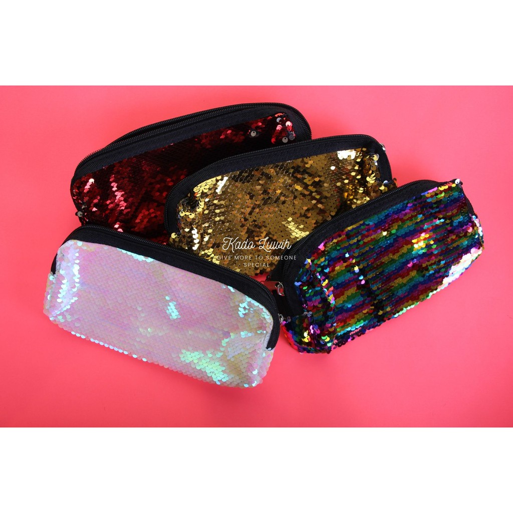 

BD001-PENSIL CASE VACUM GLITER SEQUIN ( SAAT DI USAPA BISA BERUBAH WARNA )
