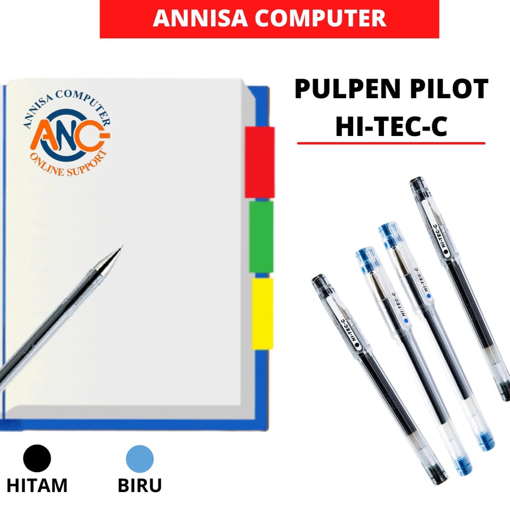 

PULPEN PEN PILOT HI TEC C HITEC HITECH - Hitam Biru 0.3