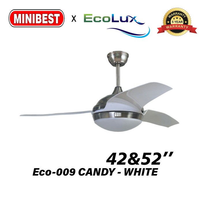 MB Kipas Angin Lampu plafon Ecolux tipe Eco-009 CANDY