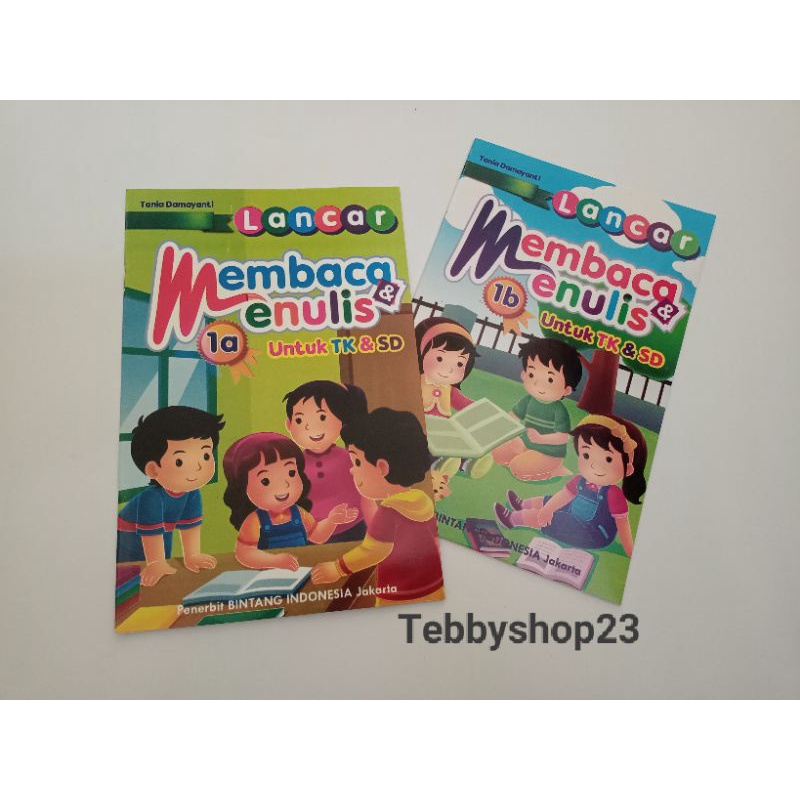 Paket Hemat 2 buku TK ,buku belajar anak menulis angka ,buku huruf besar kecil ,buku lancar  membaca dan menulis