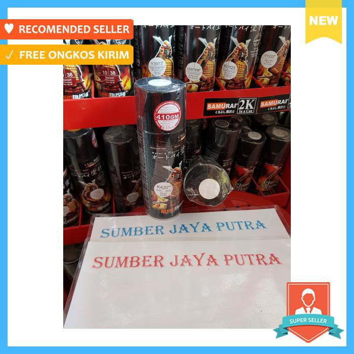Cat samurai paint pylok pylox k420 pearl white putih metalik mutiara