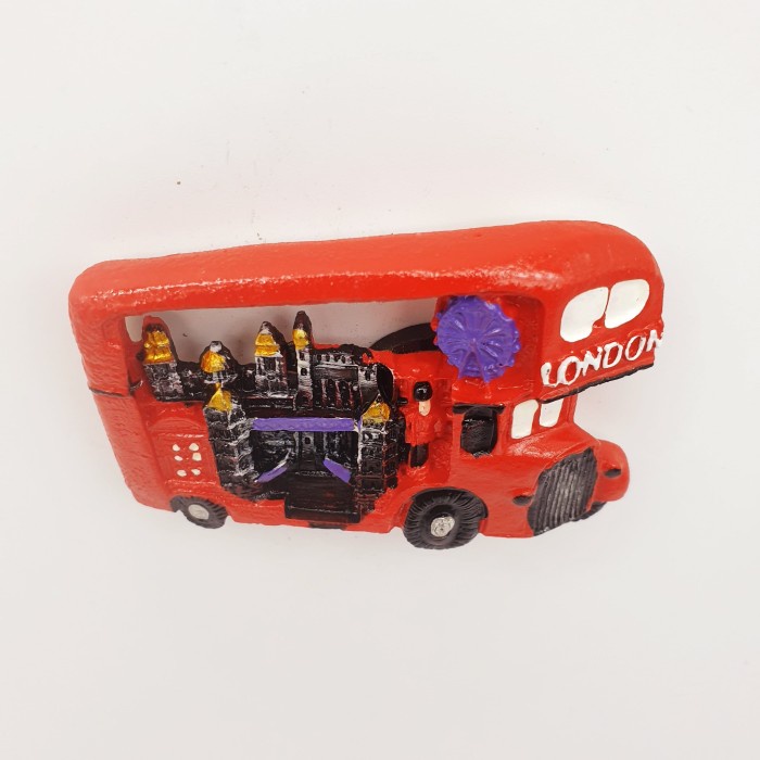 3D Fiber Souvenir Negara magnet Kulkas Tempelan kulkas LONDON BUS