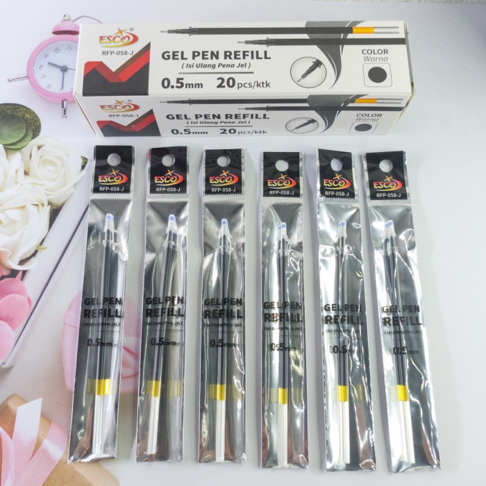 

Dijual Gel Pen Refill Isi Ulang Pena Jel Esco 20Pcs Hot Sale