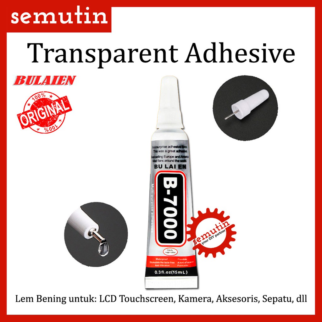 

Lem LCD Touchscreen BULAIEN B7000 ORIGINAL / Bening / Multipurpose Adhesive / Serbaguna