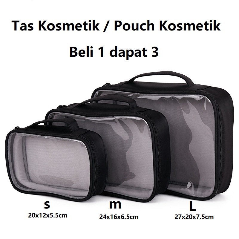 COD / Make Up Pouch Tas Kosmetik Pouch Kosmetik Make up Bag Beauty Case Makeup Case