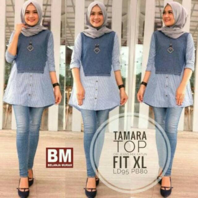 Baju atasan wanita jeans