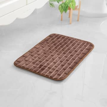 ACE HARDWARE Keset kamar mandi bathmat bata empuk Set 2pcs 40 x 60 cm / Arthome Set 2 Pcs Keset Kamar Mandi Foam Brick / KESET ANTI SELIP / KESET ANTI SLIP / KESET KAKI MENYERAP AIR / ALAS KAMAR MANDI