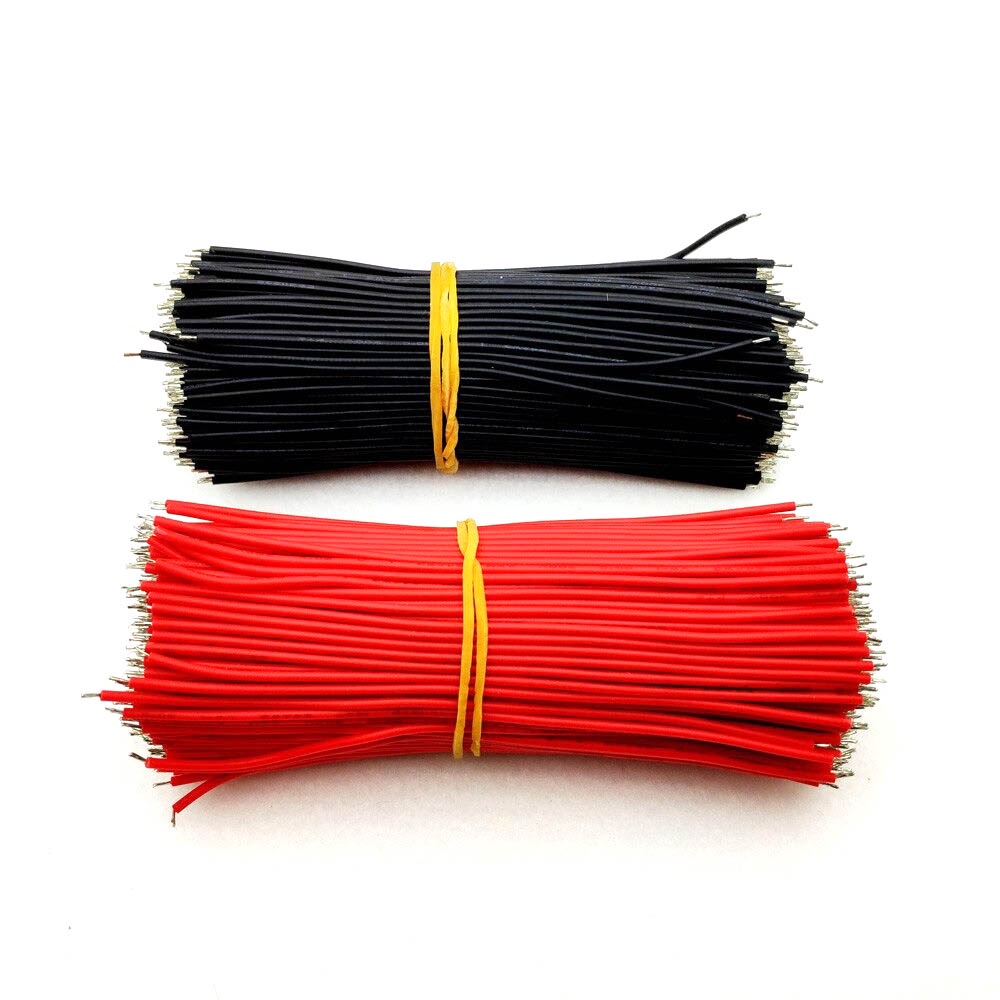 1 PCS 24 AWG Cable  10cm Red/black Wire