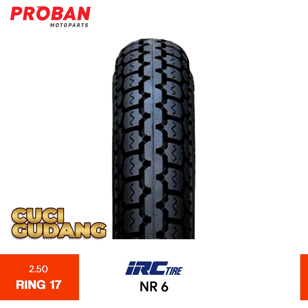 

IRC TT NR6 250-17 CUCI GUDANG Ban Motor Tubetype