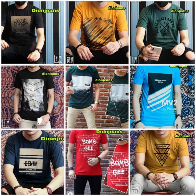 kaos BOOMBOGIE Original PROMO Shopee Termurah