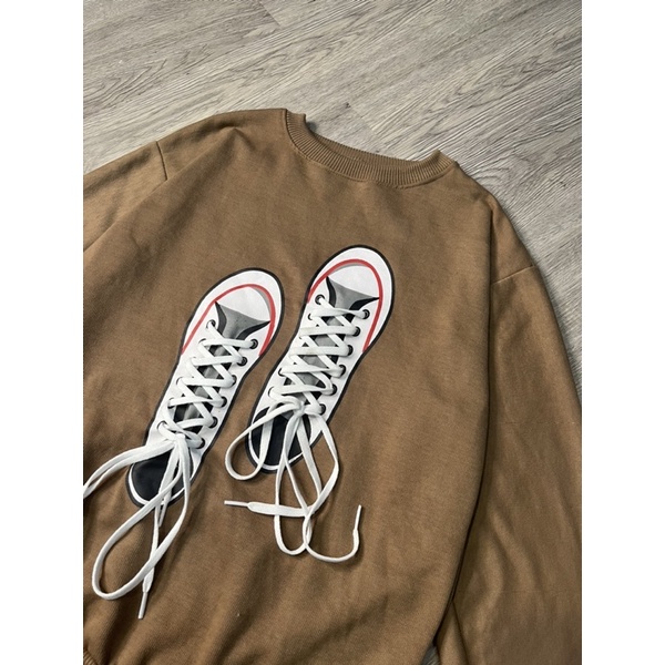 SHOES SWEATER CREWNECK OBLONG WANITA