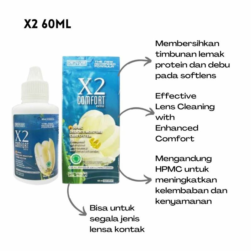 CAIRAN PEMBERSIH SOFTLENS X2 COMFORT 60 ML