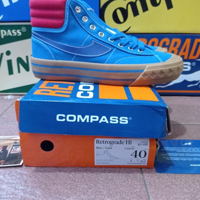 SEPATU COMPASS RETROGRADE BLUE GUM HIGH CUT FDF321355E