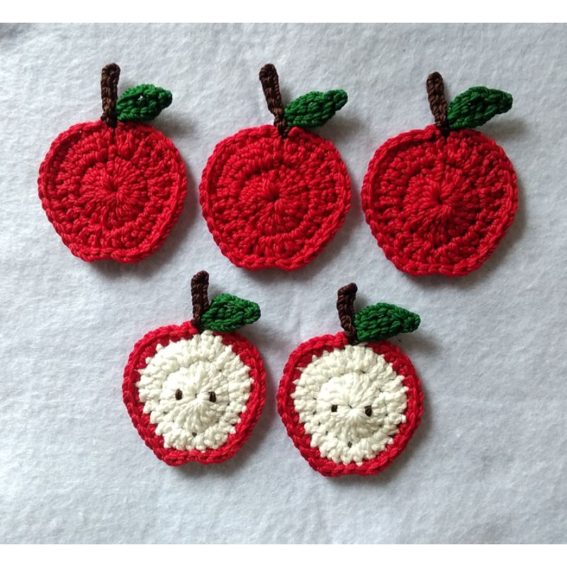 Aplikasi apel rajut / aplikasi rajut apel