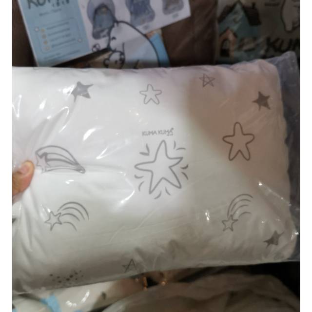 Bantal bayi kumakuma size kecil warna putih