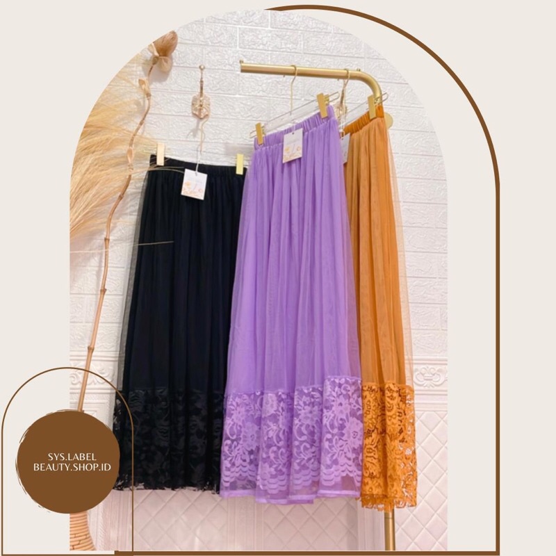 Cendana Skirt - Rok Tutu Tille Furing Brukat Import H