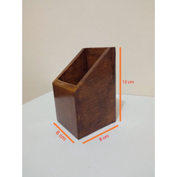 

tempat pensil kayu murah / kotak pensil / pulpen / tempat remot promo