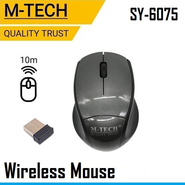 Jual M Tech Original Mouse Wireless 6075 Shopee Indonesia