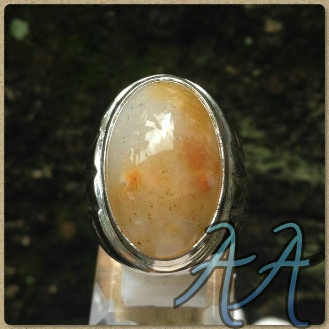 Cincin Batu Natural Jasper Chalcedony Akik Klawing Purbalingga
