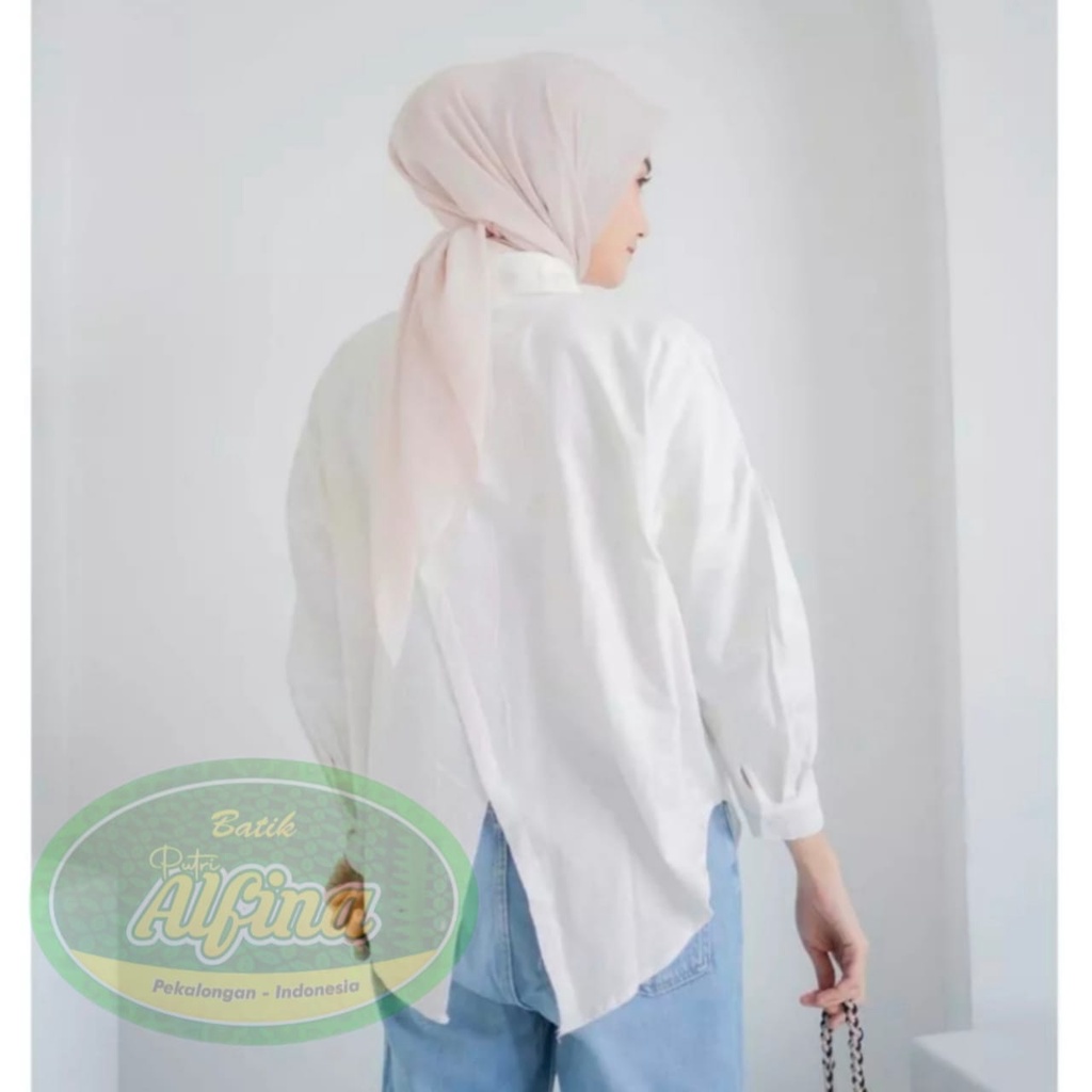 Kemeja Wanita Oversize / Nelka Linen Shirt