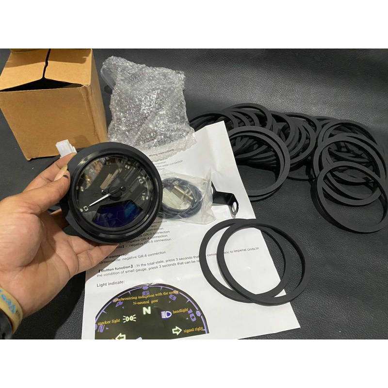 Ring lis Spido spidometer vespa new px px digital custom model  rpm bagus.untuk vespa newpx batok im